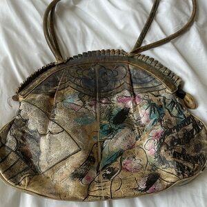 Artistic Leather Tote Bag